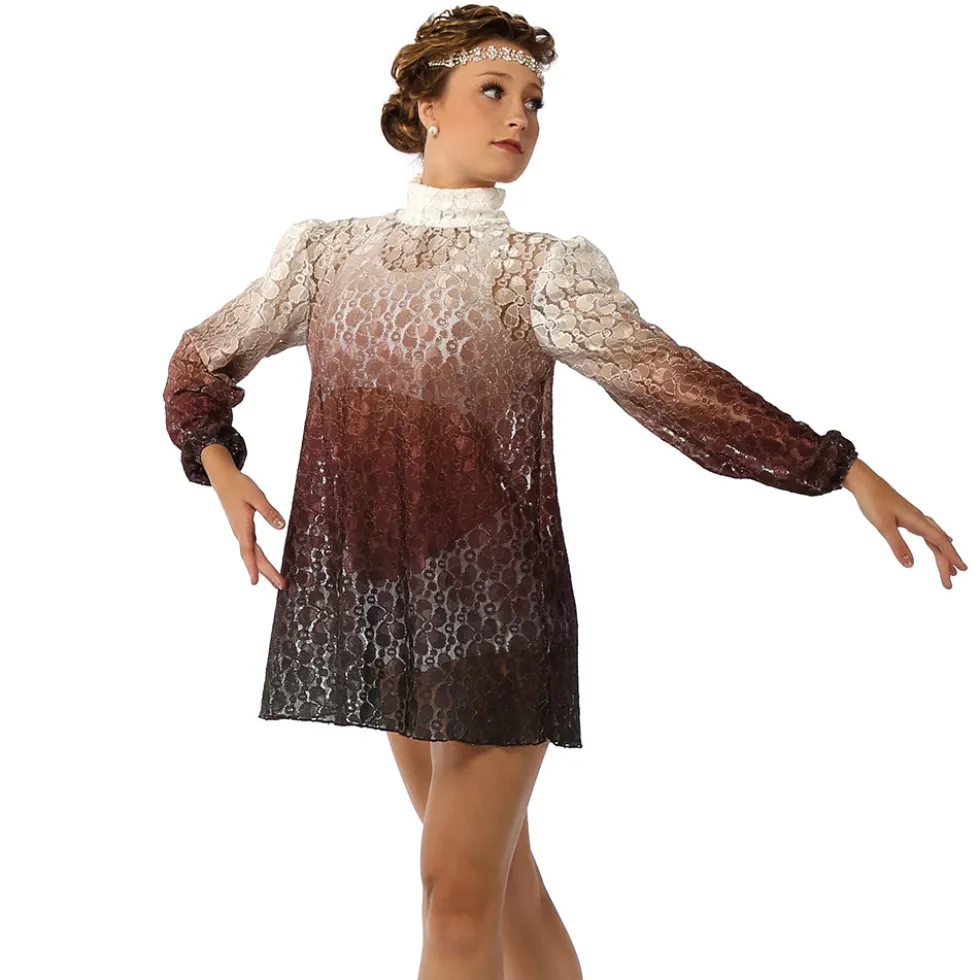 Alexandra Burgundy Lace Dress