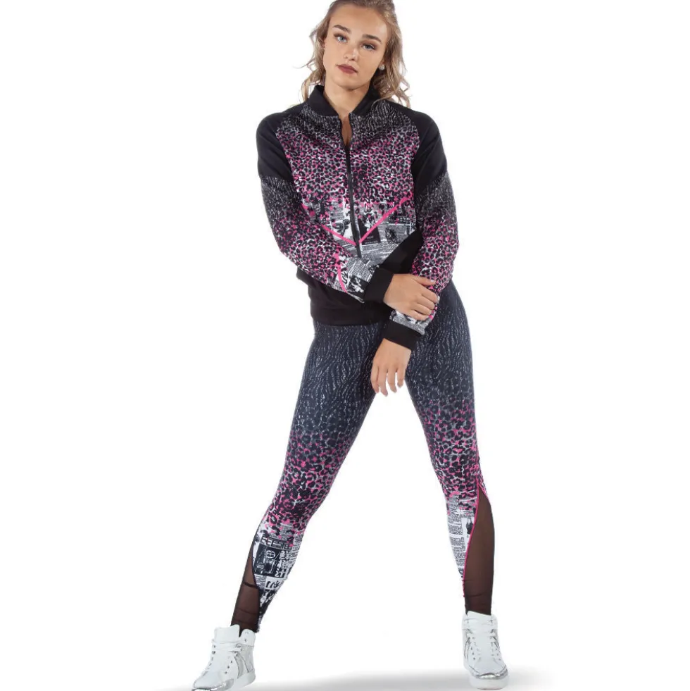 Alexandra Cheetah Newspaper Mesh Legging