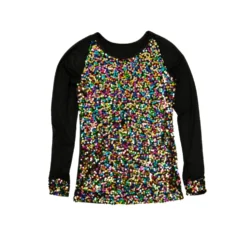 Alexandra Collection Kids Sequin Baseball Top