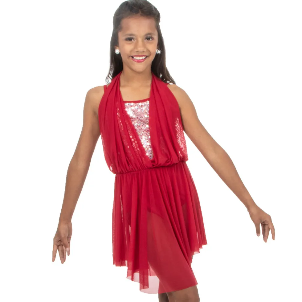 Alexandra Girls Sequin Lyrical Dress