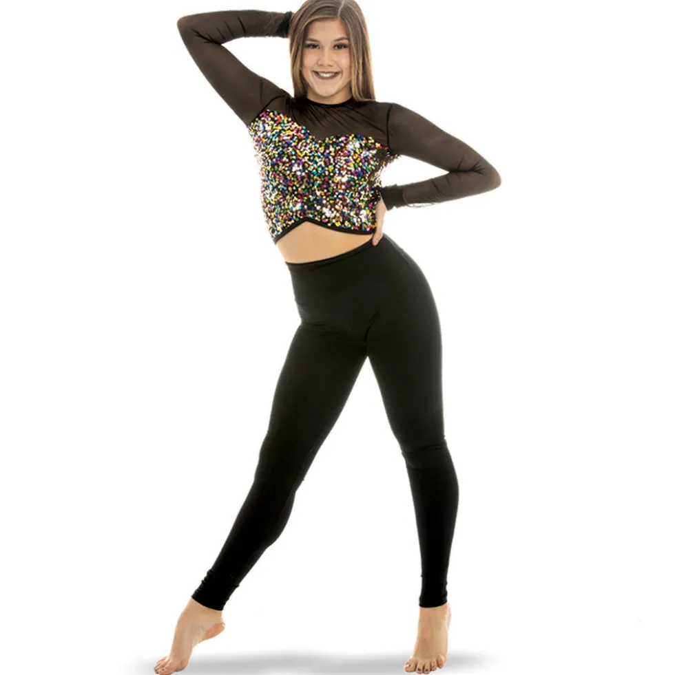 Alexandra Sequin Crop Top