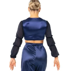 Billow Sleeve Twist Midi Top