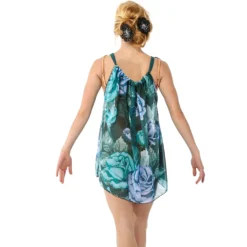 Blue Vintage Roses Boxy Dress