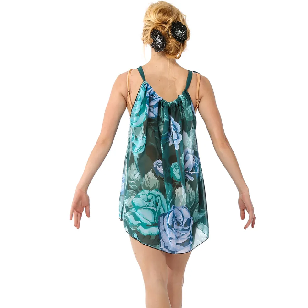 Blue Vintage Roses Boxy Dress