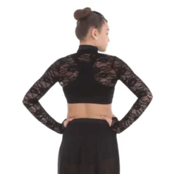 Body Wrapper Lace Crop Jacket