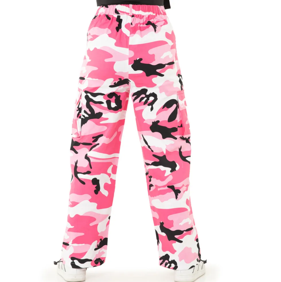 Cargo Parachute Wide Leg Cinched Pants
