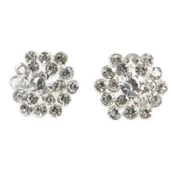 Clip Clear Rhinestone Earring