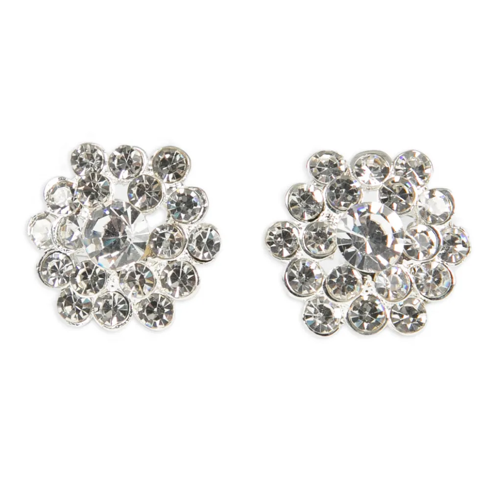 Clip Clear Rhinestone Earring