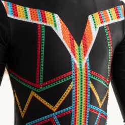 Come Alive Long Sleeve Rhinestoned Leotard