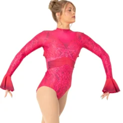 Damask Long Sleeve Leotard