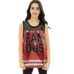 Famous Sequin Basketball Jersey