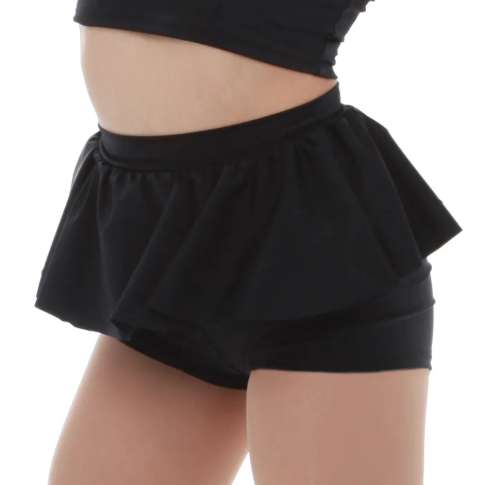 High Waist Peplum Short