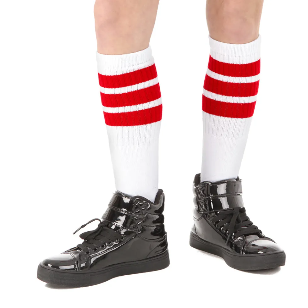 19 Inch Striped Tube Socks
