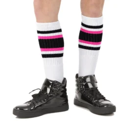 14 Inch Striped Tube Socks