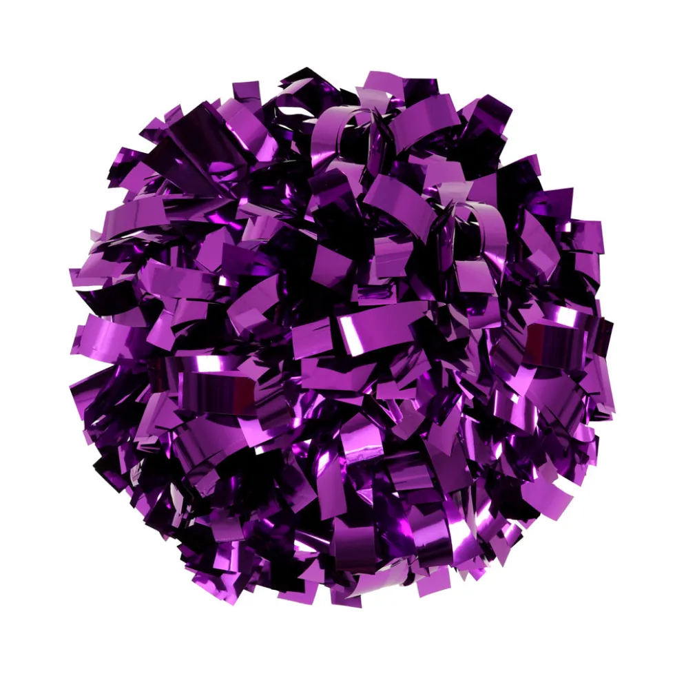 Just For Kix 6" Solid Metallic Pom – High-Energy, Lightweight Cheer & Dance Pom (Sold Individually)