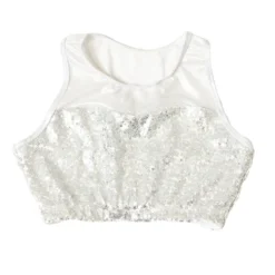 Kids Sequin Mesh Sweetheart Bra