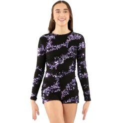 Lace Sequin Biketard