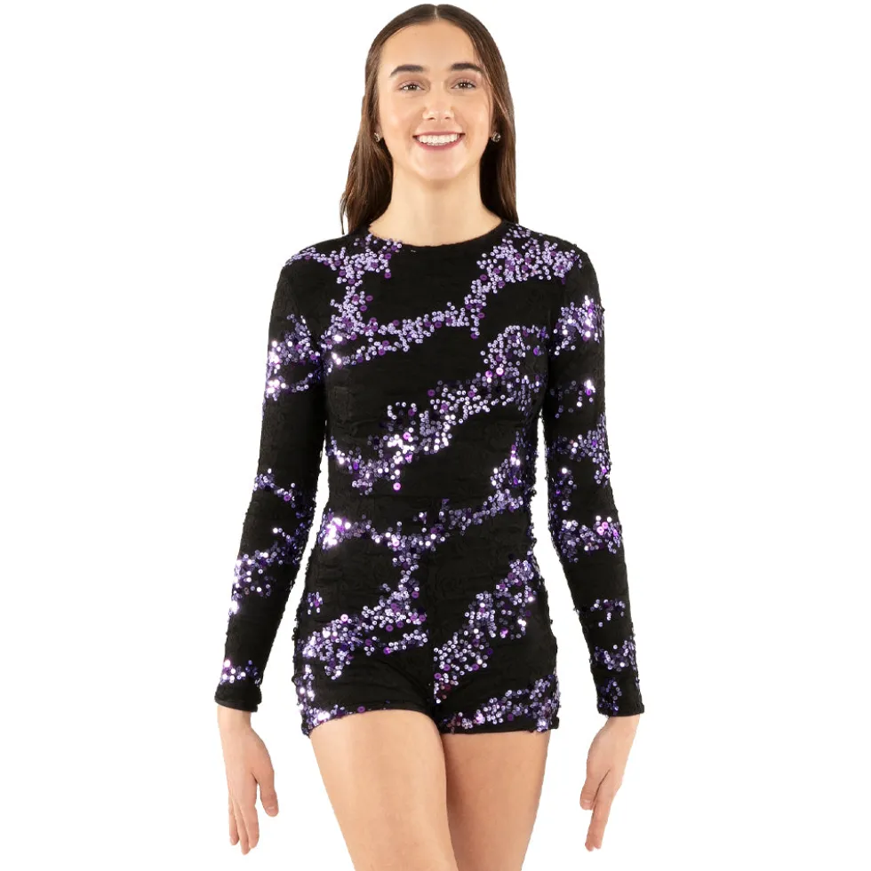 Lace Sequin Biketard