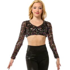 Long Sleeve Sequin Top