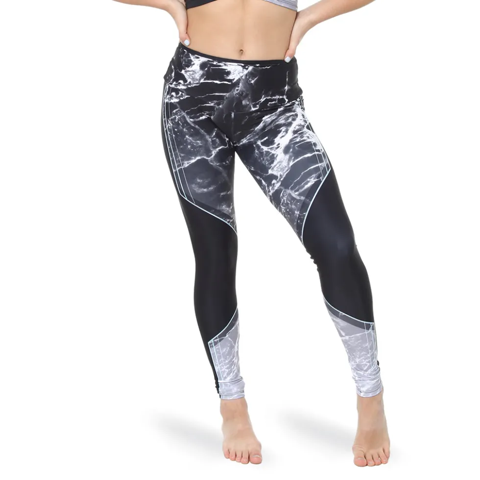 Marble Mid Rise Leggings