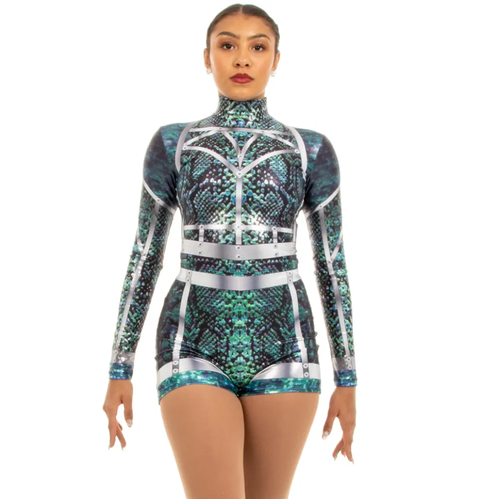 Matrix Snakeskin Foil Biketard