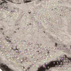 Now I Know Velvet Rhinestone Leotard