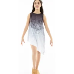 Ombre Asymmetrical Overdress