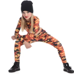 Orange Camo Harem Pant