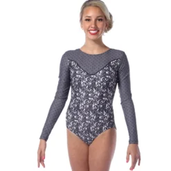 Plunge Long Sleeve Leotard