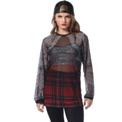 Punk Rock Princess Mesh Long Sleeve Tee