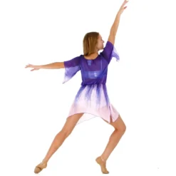 Purple Waterfall Dress