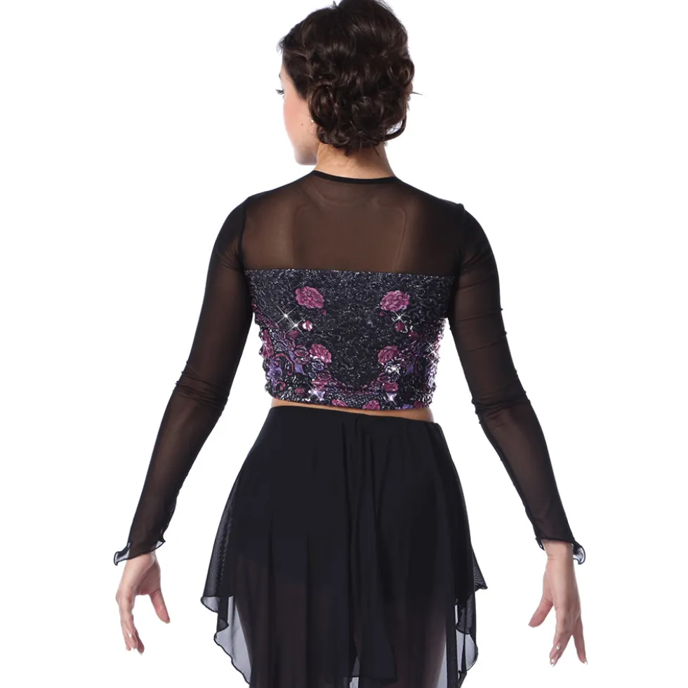 Reflections Long Sleeve Ruched Top