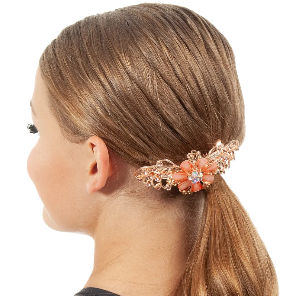 Rhinestone Flower Clip