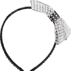 Rhinestone Headband with Contrast Trim