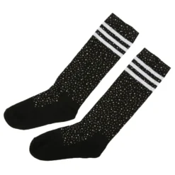 Rhinestone Stripe Socks