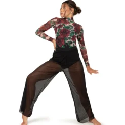 Rose Mesh Leotard