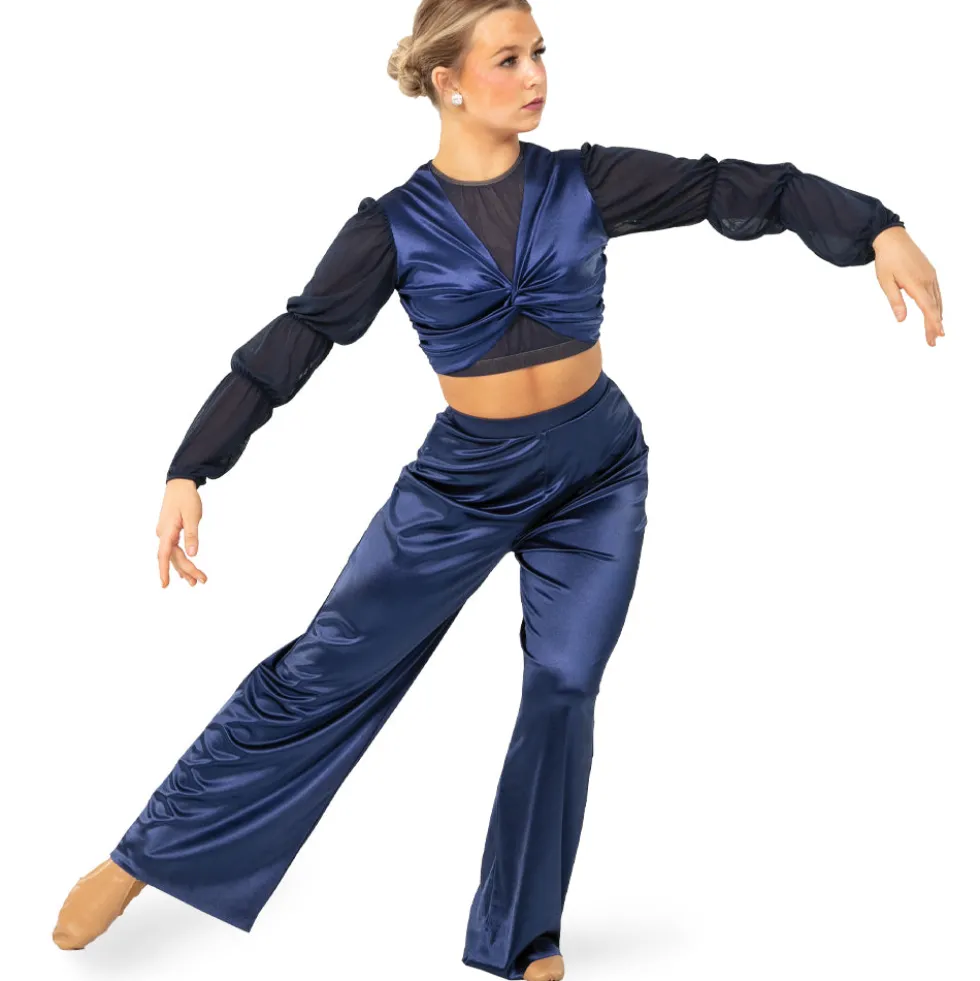 Satin Lux Wide Leg Pant