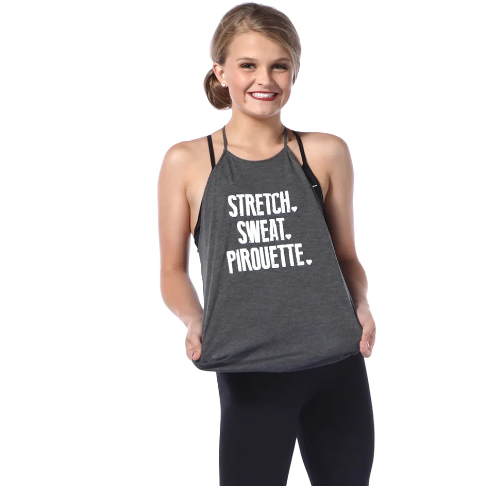 Stretch Sweat Pirouette Tank