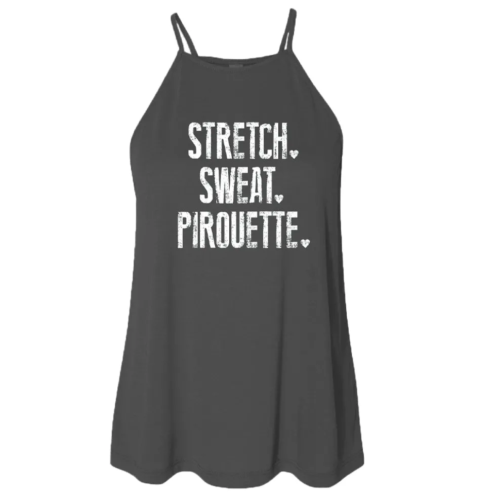 Stretch Sweat Pirouette Tank