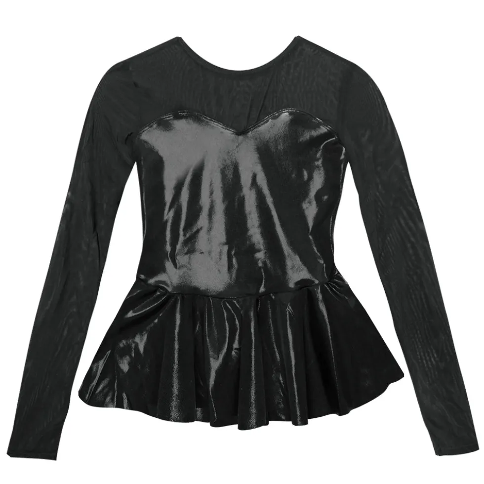 Sweetheart Peplum Long Sleeve Top