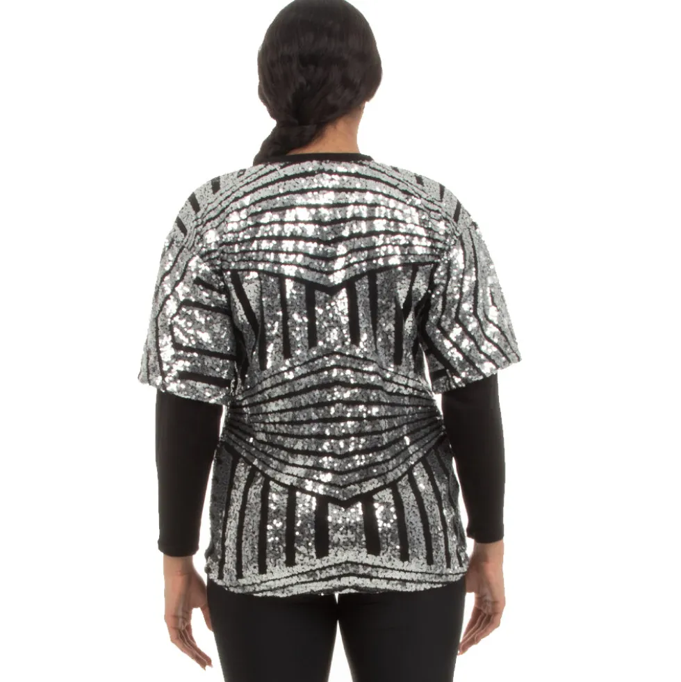 Up in Smoke Sequin Long Sleeve
