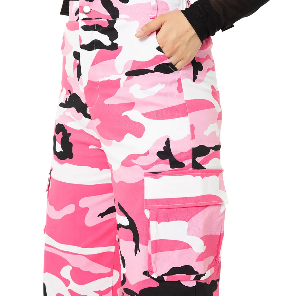Youth Cargo Parachute Wide Leg Cinched Pants