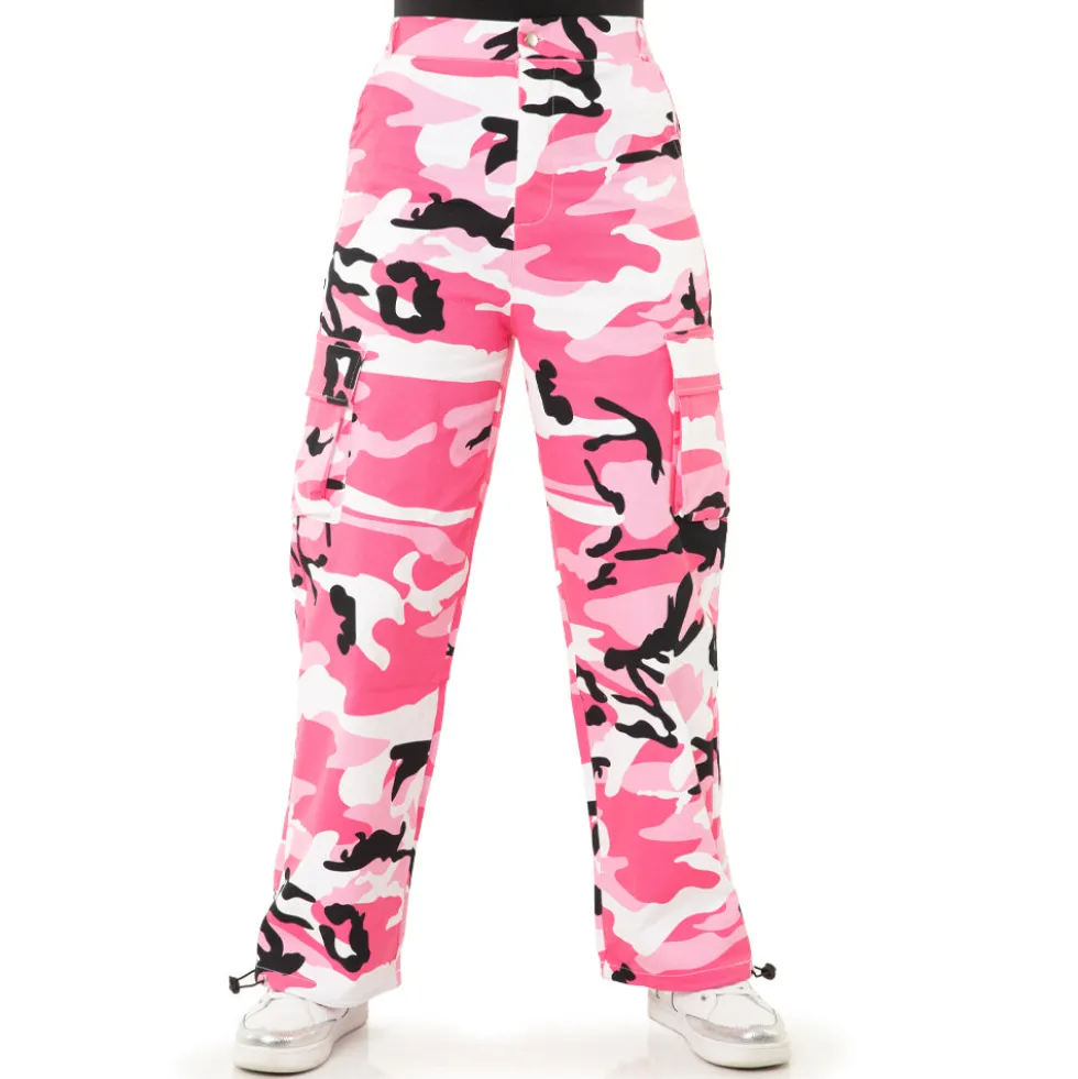 Youth Cargo Parachute Wide Leg Cinched Pants