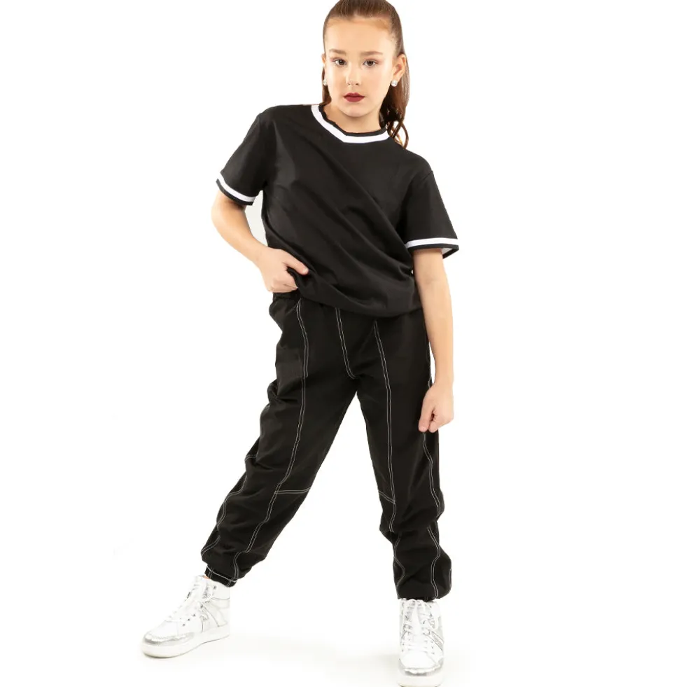 Youth Contrast Stitch Elastic Joggers