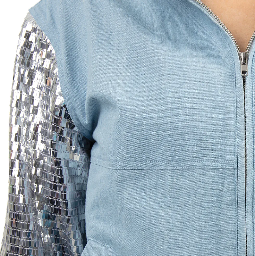 Youth Denim Sequin Jacket
