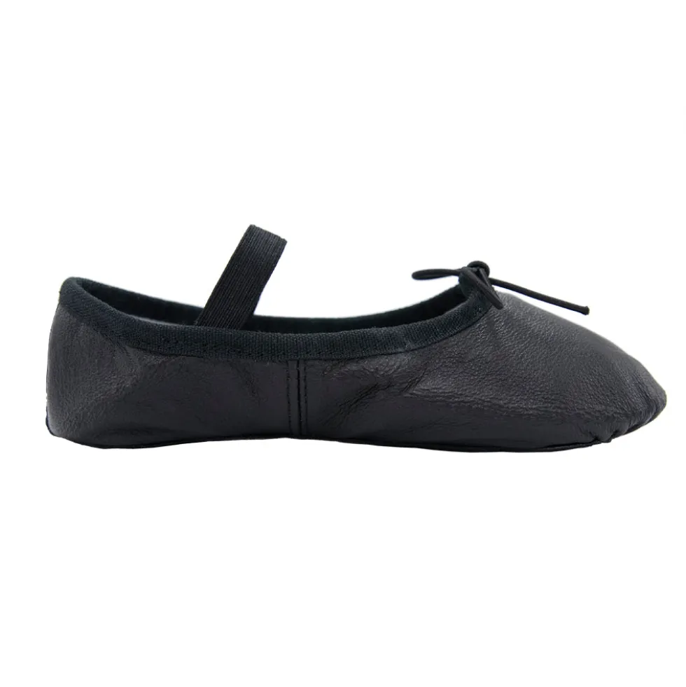 Youth Leather Ballet Shoe