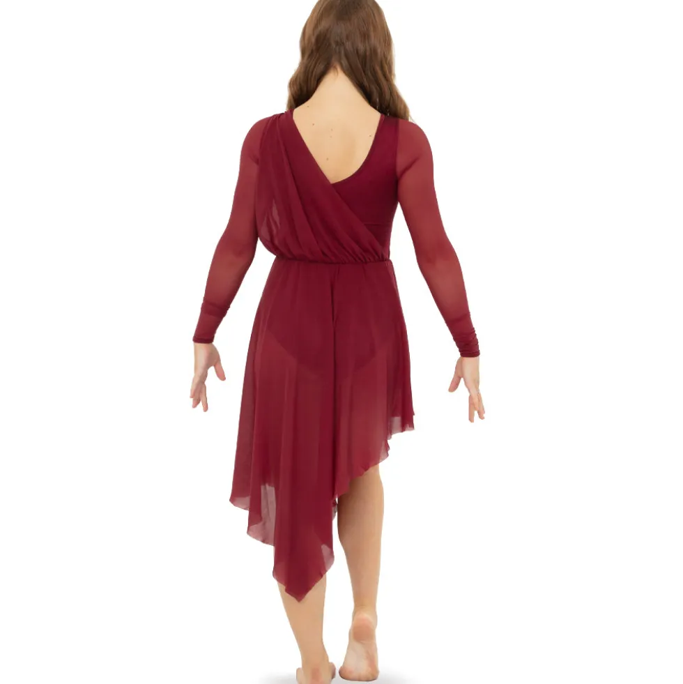 Youth Long Sleeve Asymmetrical Dress