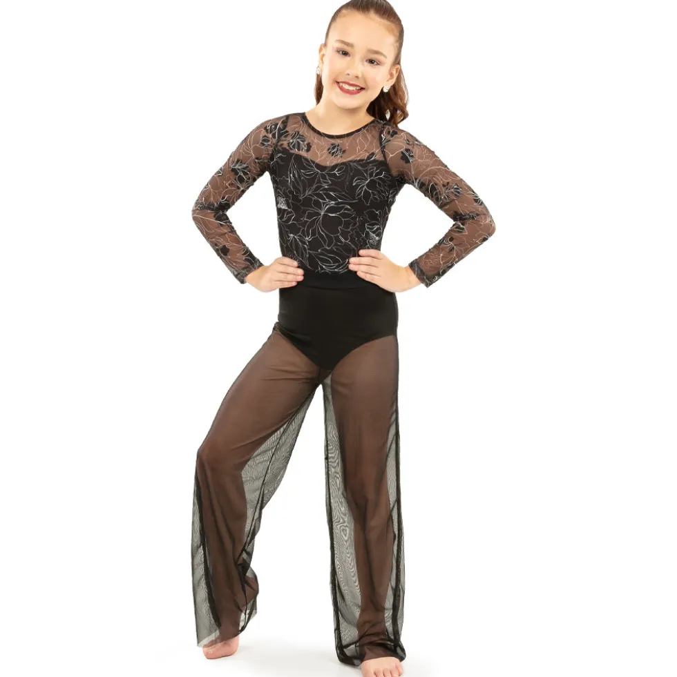 Youth Power Mesh Wide Leg Pant with Attached Brief