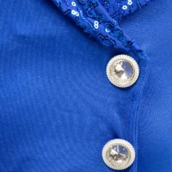 Youth Sequin Lapel Dress