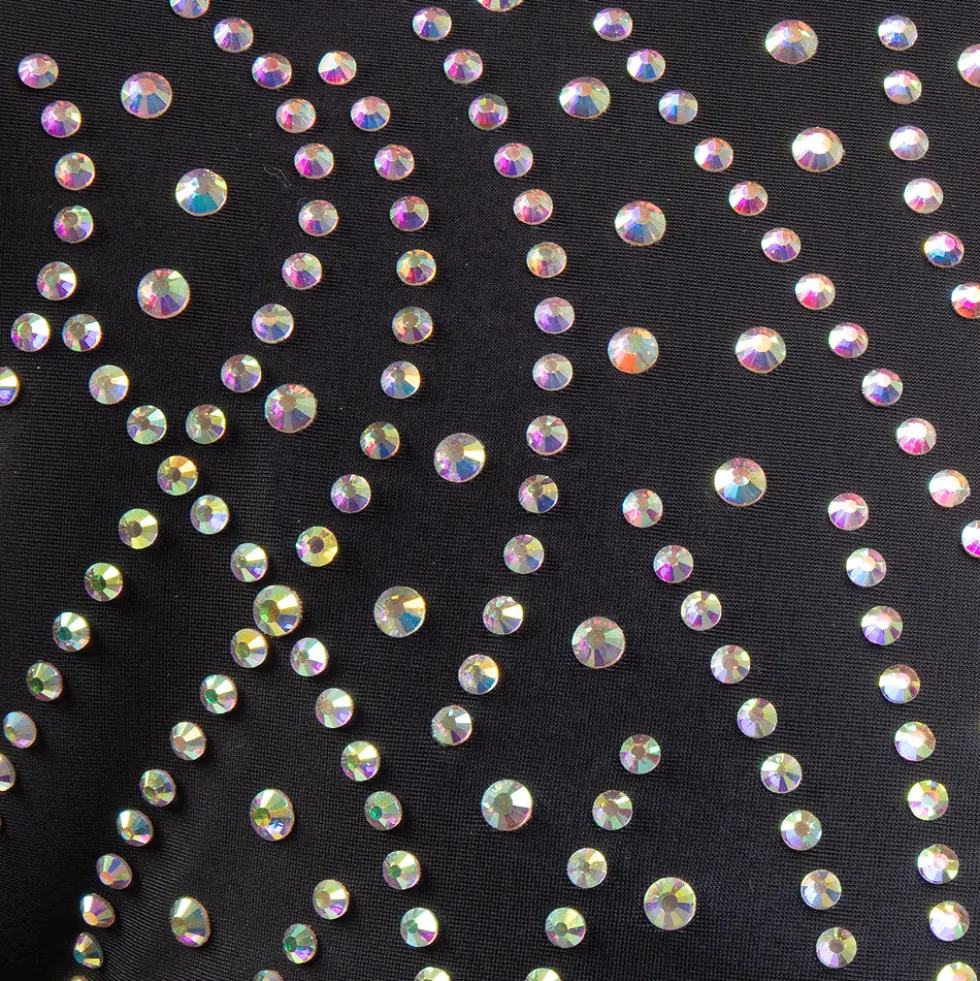 Youth Shine On Rhinestone Long Sleeve Biketard